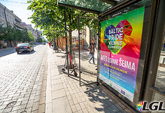„Baltic Pride“ plakatai Vilniaus gatvėse