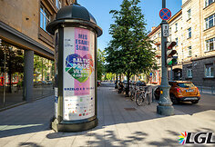 „Baltic Pride“ plakatai Vilniaus gatvėse