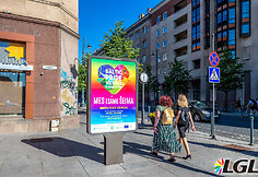 „Baltic Pride“ plakatai Vilniaus gatvėse
