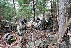 Patrulio kurso, kuriame dalyvavo Lietuvos, Danijos ir JAV kariai, akimirkos