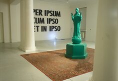 Dainius Liškevičius, Dievas &ndash; dvasinis žmogaus atrakcionas, parodos fragmentas, Jutempus galerija,1996