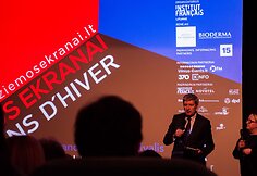 Akimirkos iš prancūziško kino festivalio „Žiemos ekranai“ atidarymo Kaune