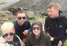Gytis Ivanauskas su draugų kompanija Islandijoje