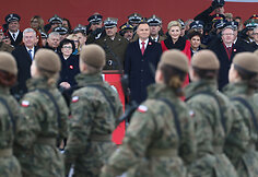 Lenkai patriotiniais renginiais mini Nepriklausomybės dieną
