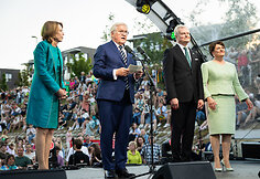 Elke B&uuml;denbender, Frankas Walteris Steinmeieris, Gitanas Nausėda, Diana Nausėdienė
