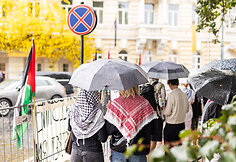 Protestas prie vie&scaron;bučio &bdquo;Grand Hotel Vilnius&ldquo;
