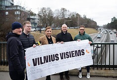 Liberalų sąjūdžio atstovų akcija Vilniuje prieš ksenofobiją