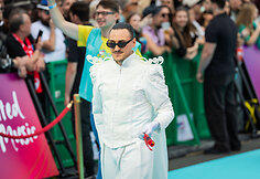 „Eurovizijos“ turkio spalvos kilimo ceremonija Vienoje