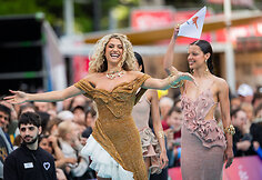 „Eurovizijos“ turkio spalvos kilimo ceremonija Vienoje