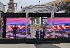  Medienos drožlių plok&scaron;čių gamyklos atidarymas Akmenės laisvojoje ekonominėje zonoje