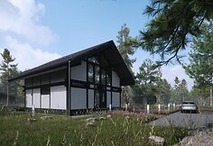 Modernūs „Janolex“ statomi fachverko stiliaus namai