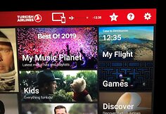 Pramogos Turkish airlines lėktuve