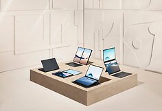 ASUS pristatė „Zenbook DUO“, pirmąjį pasaulyje 14 colių dviejų OLED ekranų nešiojamąjį kompiuterį