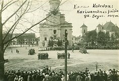Pirmoji Lietuvos kariuomenės priesaika. Kaunas, 1919 m. gegužės 11 d.