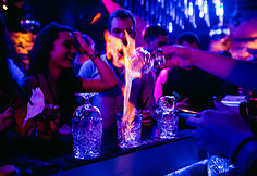 Vakarėlio klube &bdquo;Mojo lounge Vilnius&ldquo; akimirka