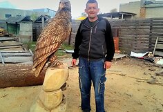 Medžio skulptoriaus Raimondo Uždravio darbai 
