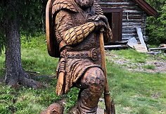 Medžio skulptoriaus Raimondo Uždravio darbai 