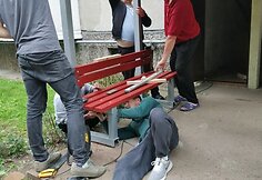 &bdquo;Fluxus Labas! Kiemas&ldquo; Muravos gatvės 19 namo kieme