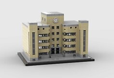 Roko Mik&scaron;iūno i&scaron; &bdquo;Lego&ldquo; detalių sukonstruoti modernistiniai pastatai