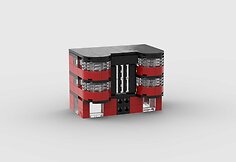 Roko Mik&scaron;iūno i&scaron; &bdquo;Lego&ldquo; detalių sukonstruoti modernistiniai pastatai