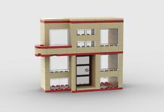 Roko Mik&scaron;iūno i&scaron; &bdquo;Lego&ldquo; detalių sukonstruoti modernistiniai pastatai