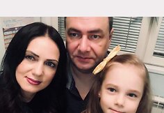 Audronė Avdo&scaron;ina su &scaron;eima