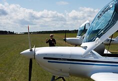 Sklandytuvo pilotė Elzė Maslauskaitė