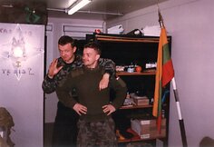Darius Vaicikauskas (kairėje) Normundas Valteris (desinėje). Bosnija