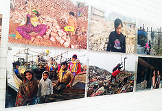 Kauno Vinco Kudirkos viešojoje bibliotekoje atidaryta Romualdo Požerskio fotografijų paroda „Bangladešo vaikai“.