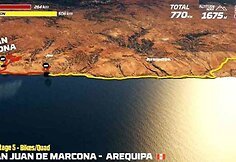 Sausio 10 d. (trečiadienis). San Chuan de Markona&ndash;Arekipa. Bendra dienos rida motociklininkams: 770 km (greičio ruožai: 264 km), automobiliams &ndash; 932 km (greičio ruožai: 267 km)