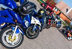 Motociklininkų treniruotė Nemuno žiedo trasoje