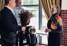 Janinos Zvonkuvienės jubiliejaus akimirka