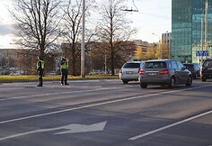 Edukologijos žiede eismo judėjimu rūpinasi policija