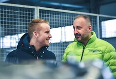 Mads Ostbergas ir Ramunas Fetingis (is kaires)