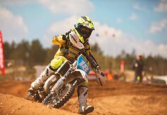 Jaunųjų sportininkų motokroso varžybų akimirkos