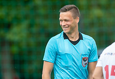LNK ir &bdquo;Radiocentro&ldquo; futbolo rungtynių akimirka