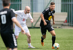 LNK ir &bdquo;Radiocentro&ldquo; futbolo rungtynių akimirka