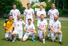 LNK ir &bdquo;Radiocentro&ldquo; futbolo rungtynių akimirka