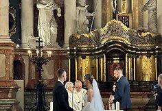 TV laidų vedėjos Monikos Malu&scaron;kaitės ir Dainiaus Čeplinsko vestuvės
