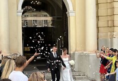 TV laidų vedėjos Monikos Malu&scaron;kaitės ir Dainiaus Čeplinsko vestuvės