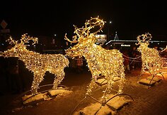 Mažeikių kalėdinės eglės įžiebimas