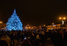 Rokiškio Kalėdų eglės įžiebimas