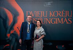 Estijos ambasadorius Lietuvoje Kaimo Kuusk su sutuoktine