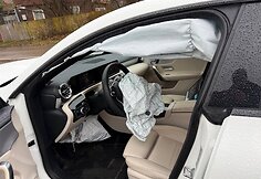 Po avarijos sumaitotas Nerijaus Liuberto automobilis