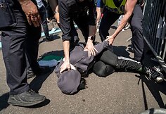 &bdquo;Eurovizijos&ldquo; atidarymo ceremonijos metu &ndash; Palestiną palaikančiųjų protestas