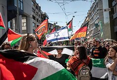 &bdquo;Eurovizijos&ldquo; atidarymo ceremonijos metu &ndash; Palestiną palaikančiųjų protestas