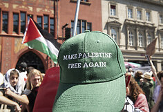 &bdquo;Eurovizijos&ldquo; atidarymo ceremonijos metu &ndash; Palestiną palaikančiųjų protestas