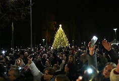 Pagrindinės Alytaus rajono eglės Dauguose įžiebimas