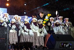 &Scaron;iaulių Kalėdų eglės įžiebimas