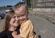 Jonas ir jo mama Viktorija Duoblienė